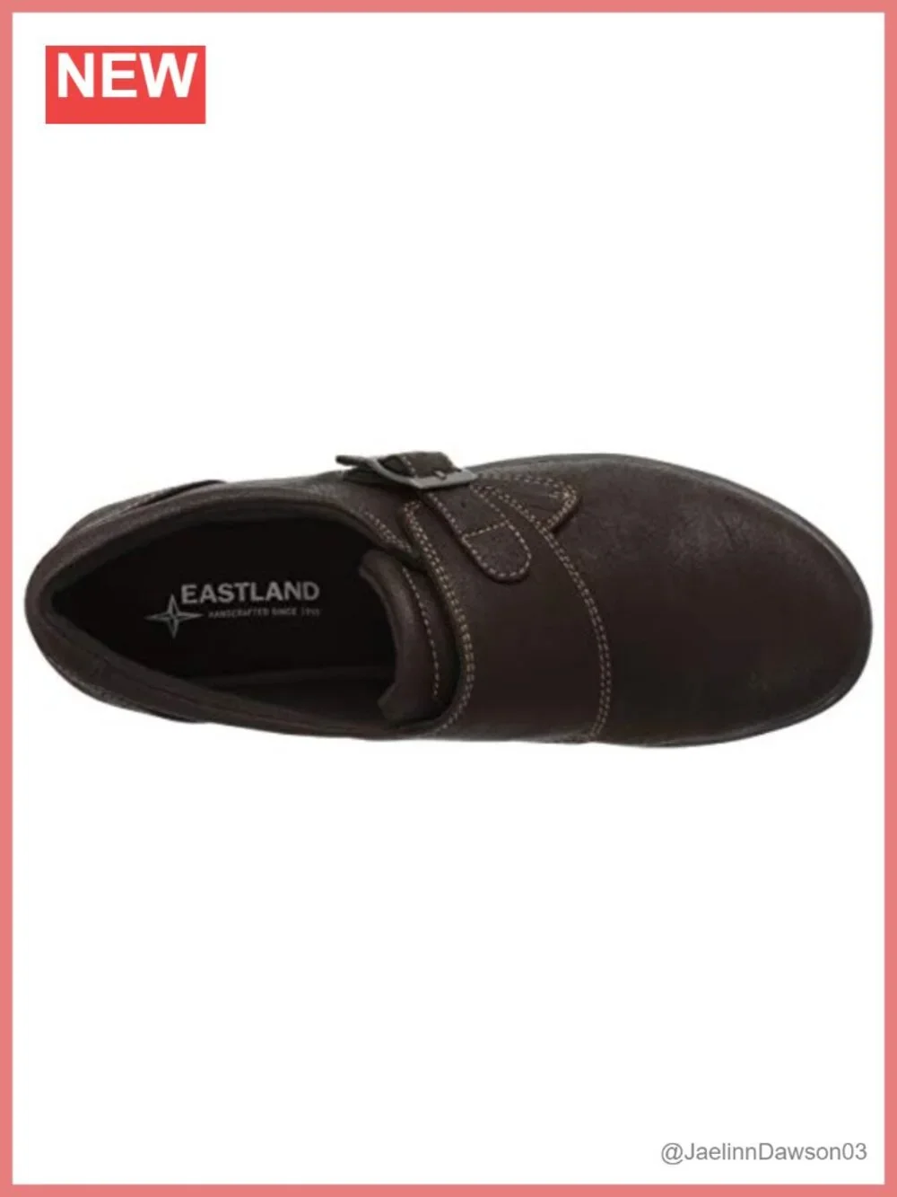 Women's Synthetic Memory Foam Loafer, Buckle Strap, Round Toe, Lightweight